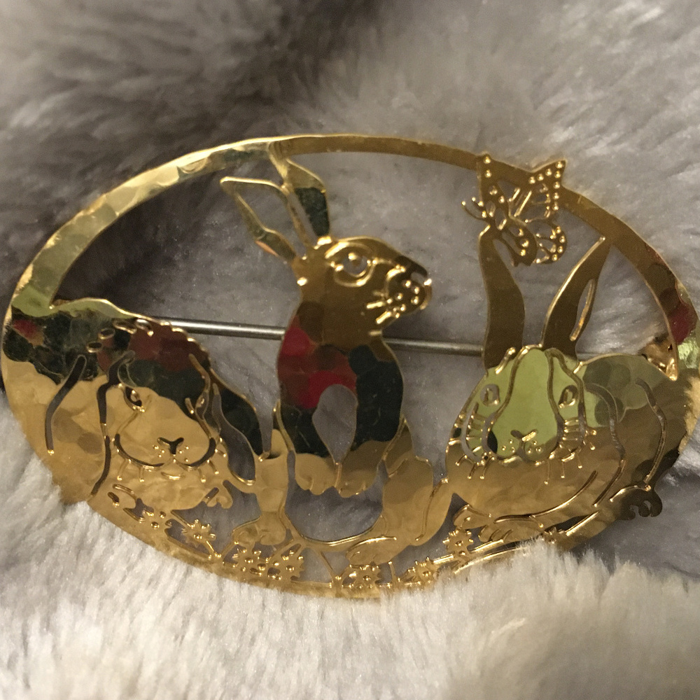 Bunny Brooch